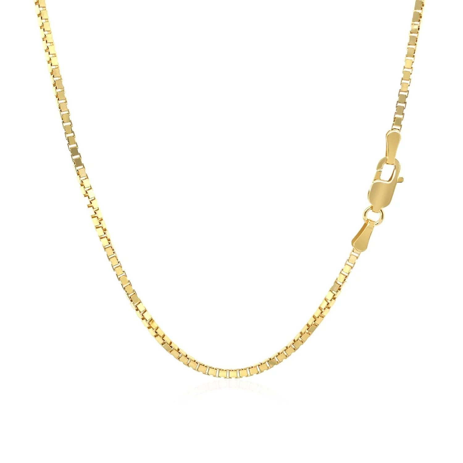 10k Yellow Gold Classic Box Chain (1.40 mm) - Image 10