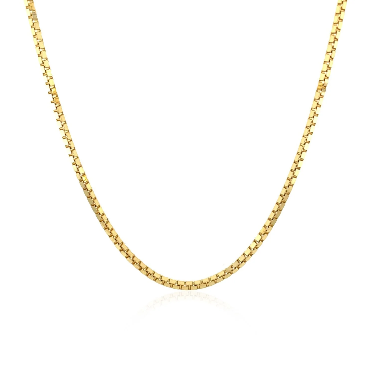 10k Yellow Gold Classic Box Chain (1.40 mm) - Image 9