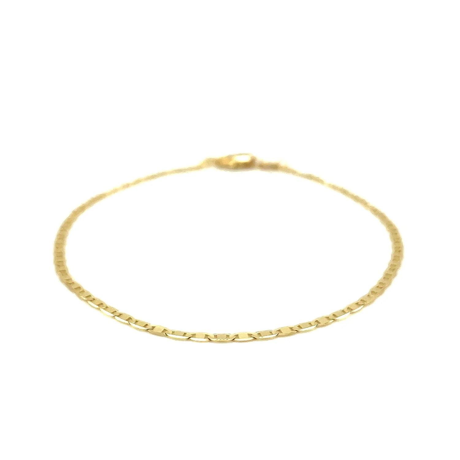 10k Yellow Gold Mariner Link Anklet 1.7mm - Image 2