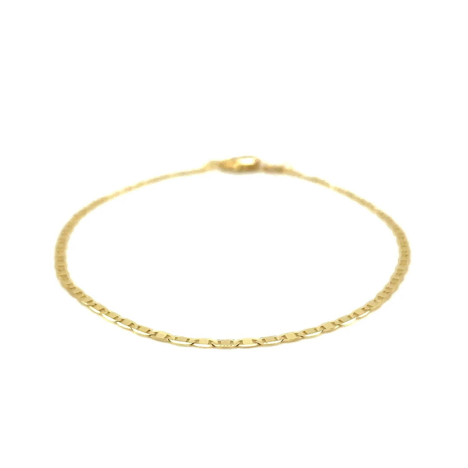10k Yellow Gold Mariner Link Anklet 1.7mm - Image 6