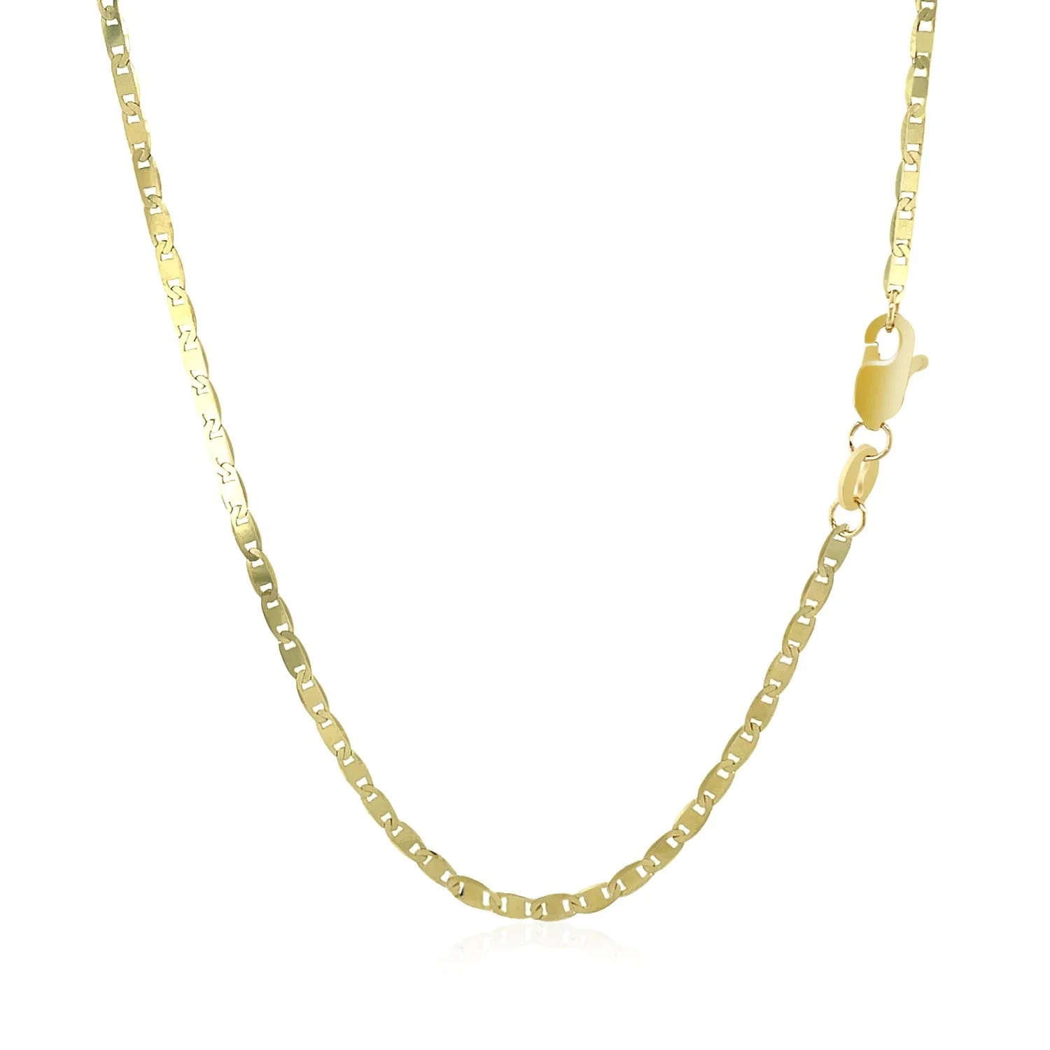 10k Yellow Gold Mariner Link Chain 1.7mm - Image 6