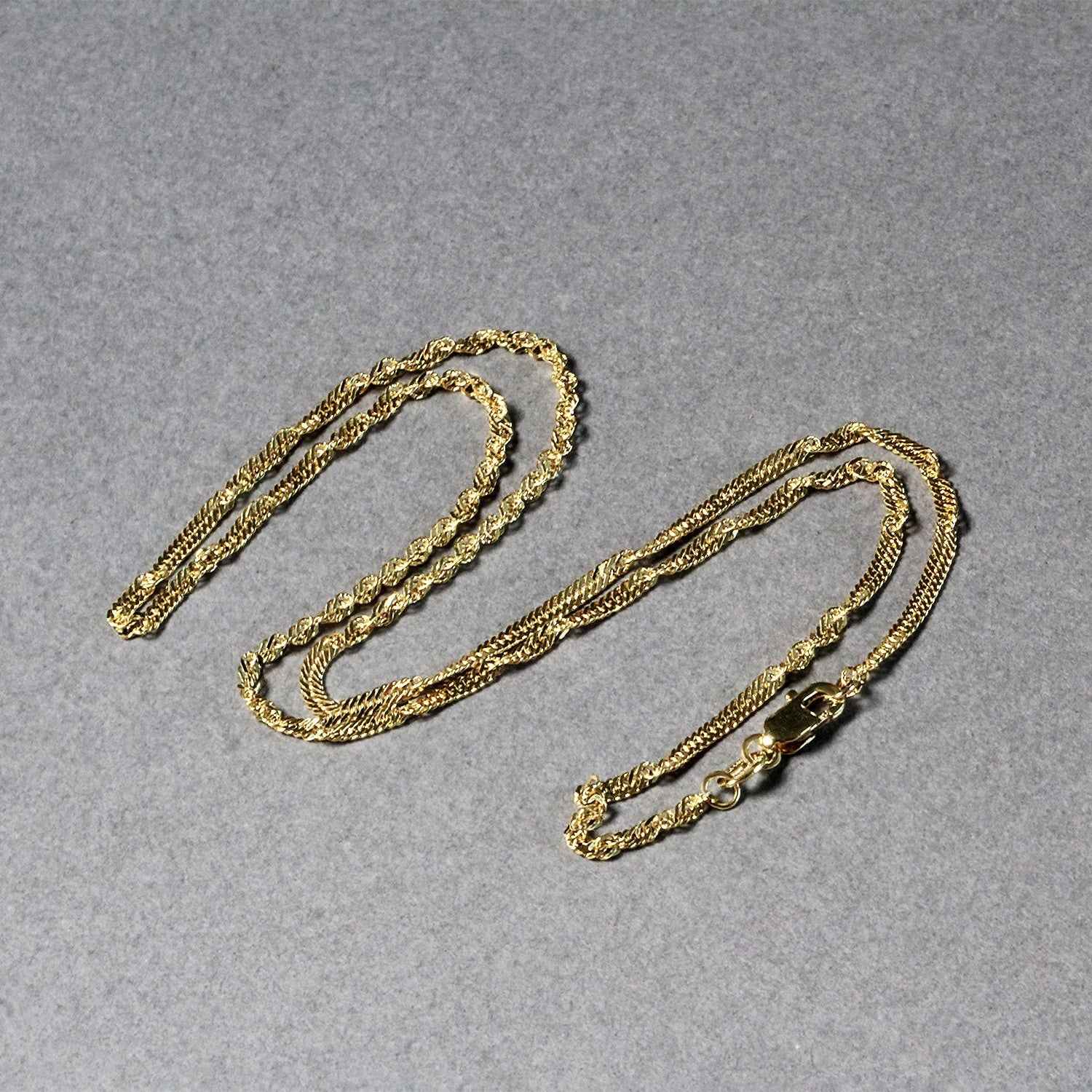 10k Yellow Gold Singapore Chain (1.80 mm) - Image 9