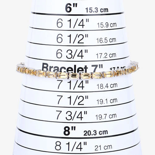 12.80 Carat Genuine Citrine .925 Sterling Silver Bracelet - Image 5