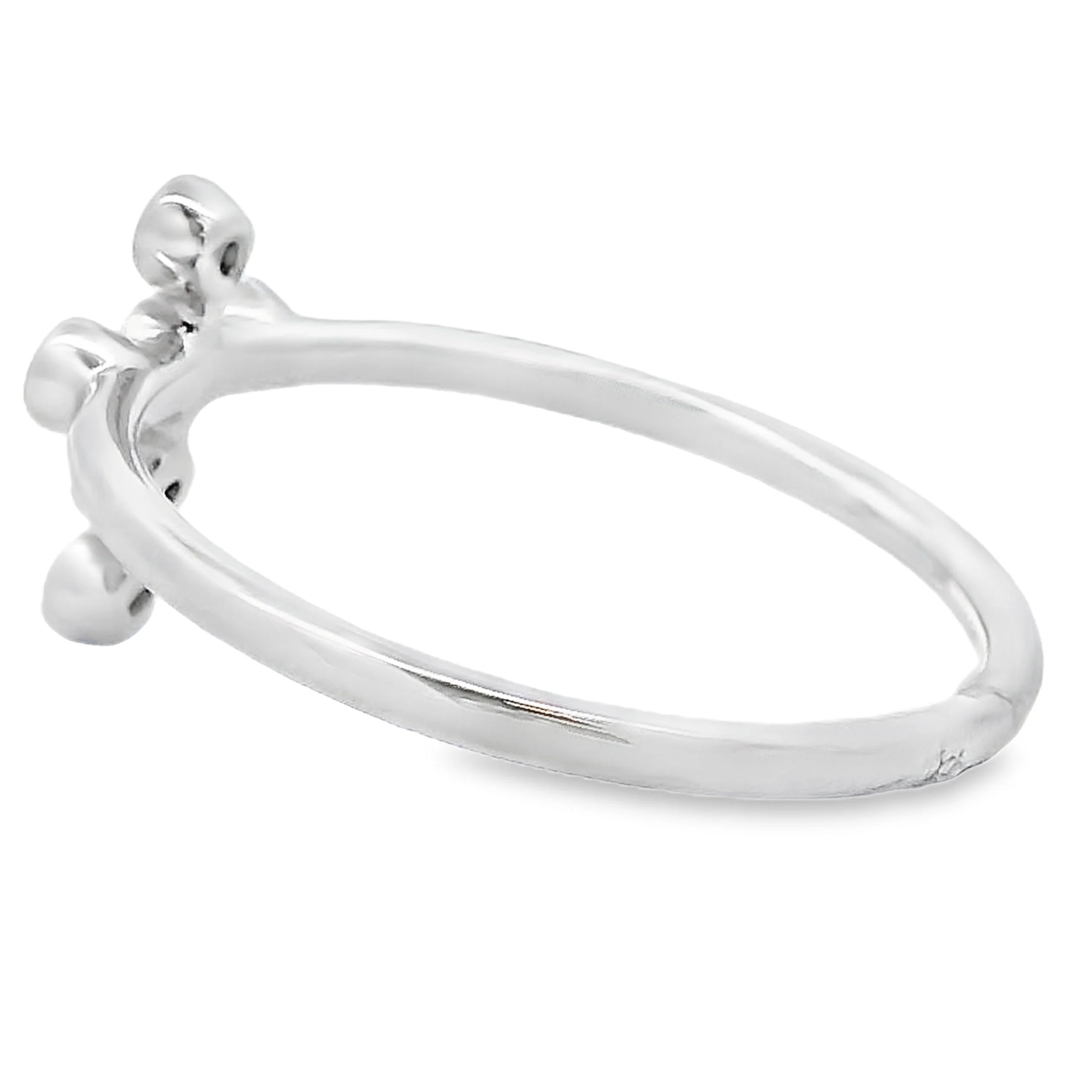 .12ct Ruby Cross Ring 14KT White Gold - Image 2