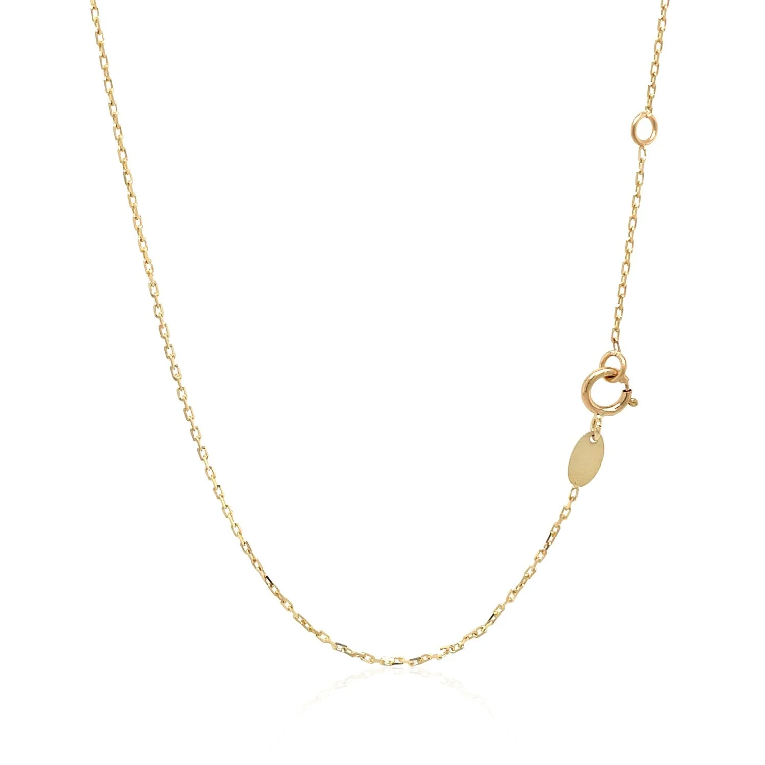 14k Tri-Color Gold Rosary Chain Necklace - Image 10