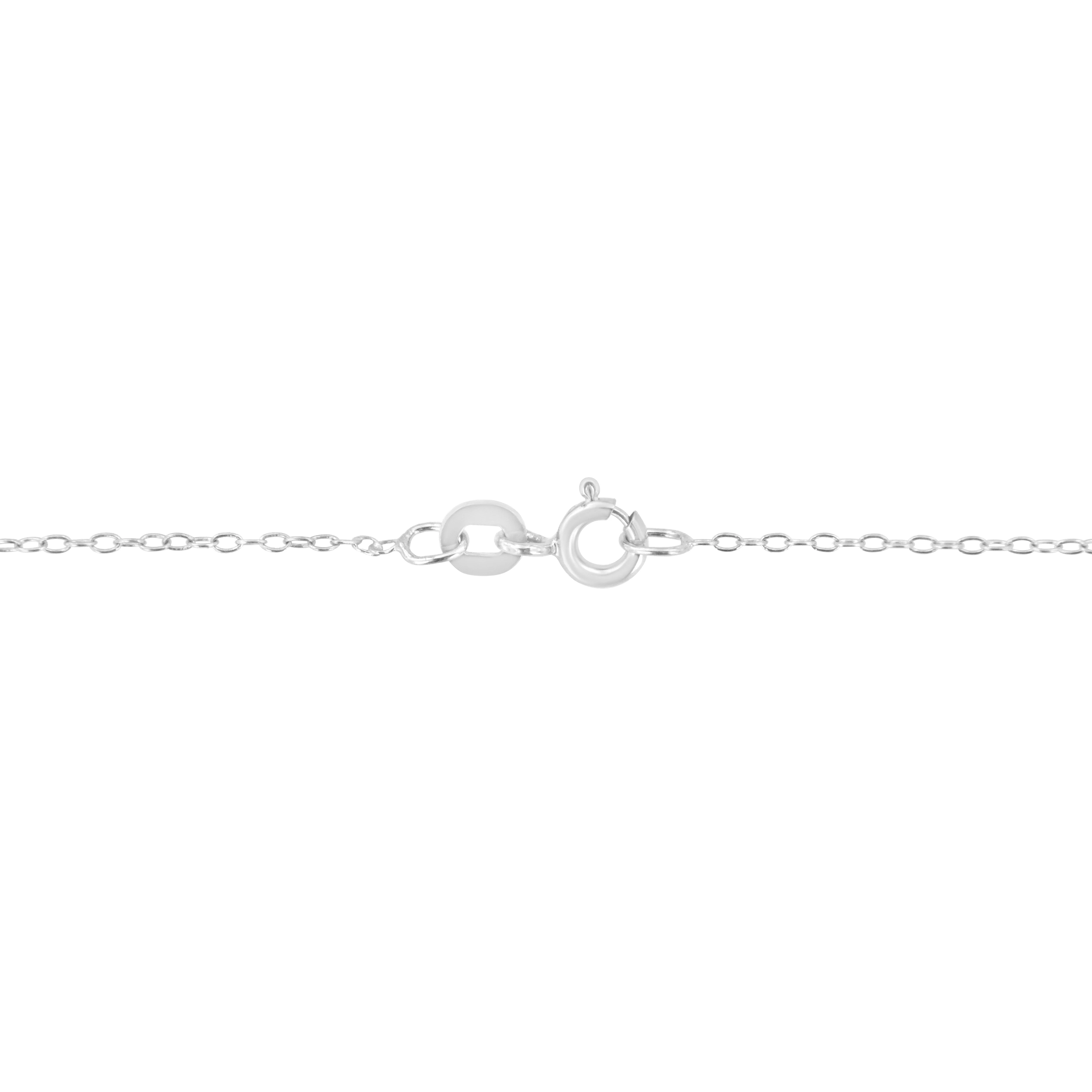 14K White Gold 1/2 Cttw Lab Grown Diamond Modern Bezel-Set Solitaire 16"-18" Pendant Necklace (F-G Color, VS2-SI1 Clarity) - Image 9