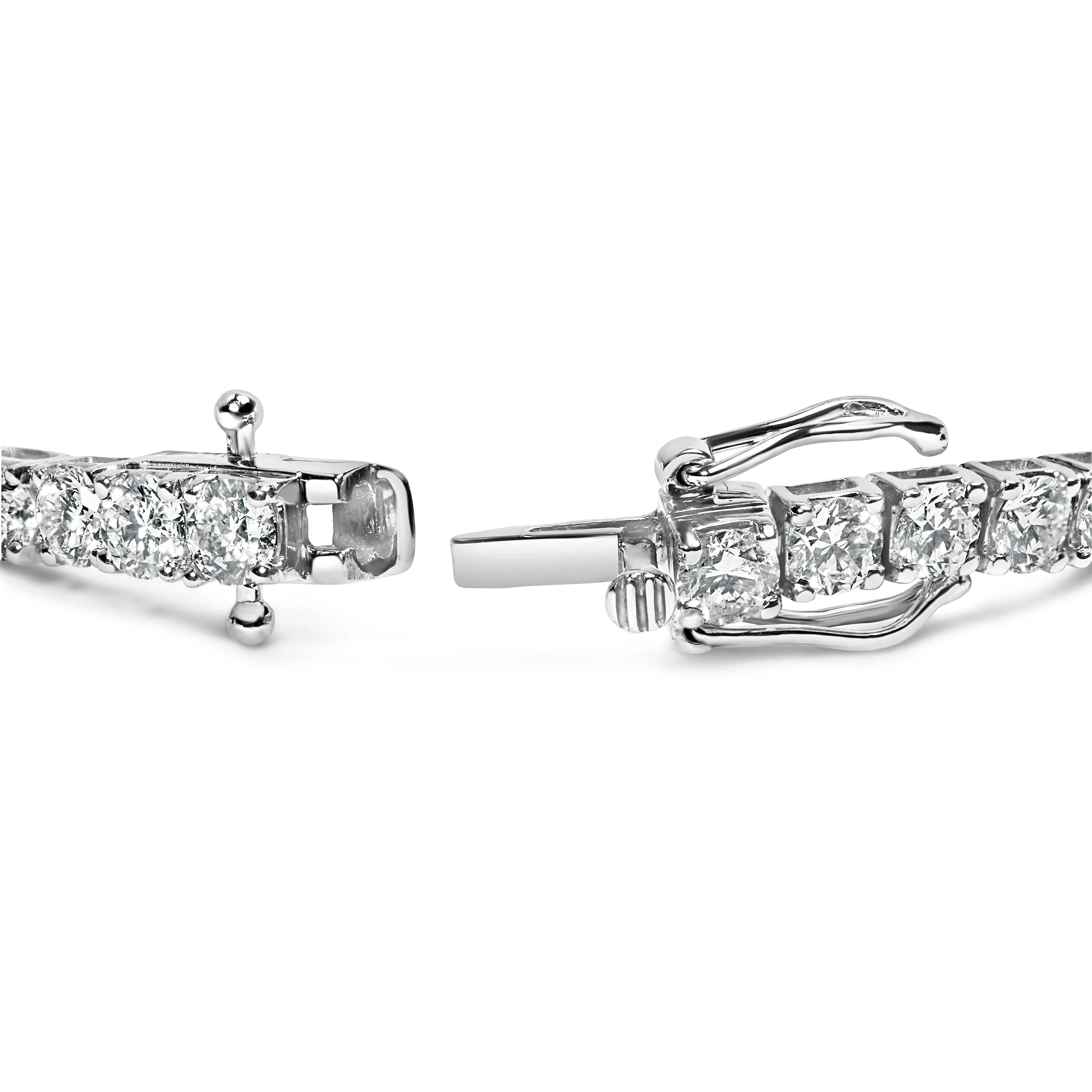 14K White Gold 5.00 Cttw Prong Set Lab Grown Round Diamond Classic Tennis Bracelet (F-G Color, VS2-SI1 Clarity) - 7.25" - Image 6