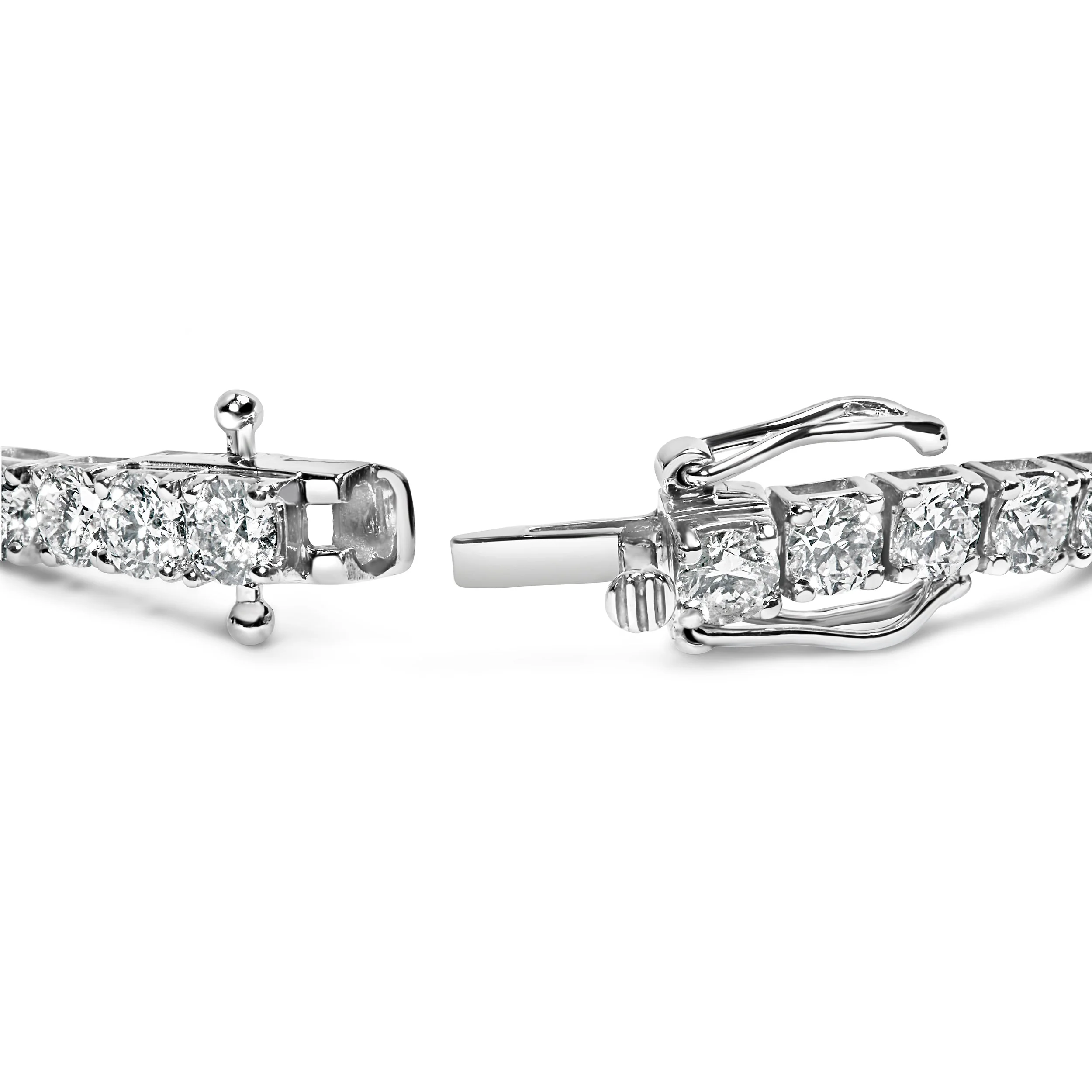 14K White Gold 5.00 Cttw Prong Set Lab Grown Round Diamond Classic Tennis Bracelet (F-G Color, VS2-SI1 Clarity) - 7.25" - Image 2