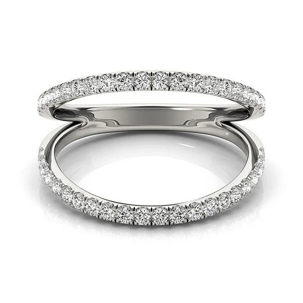 14k White Gold Diamond Split Band Ring (1/4 cttw) - Image 2