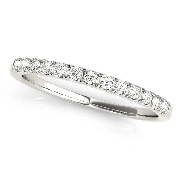 14k White Gold Timeless Diamond Wedding Ring (1/5 cttw) - Image 2