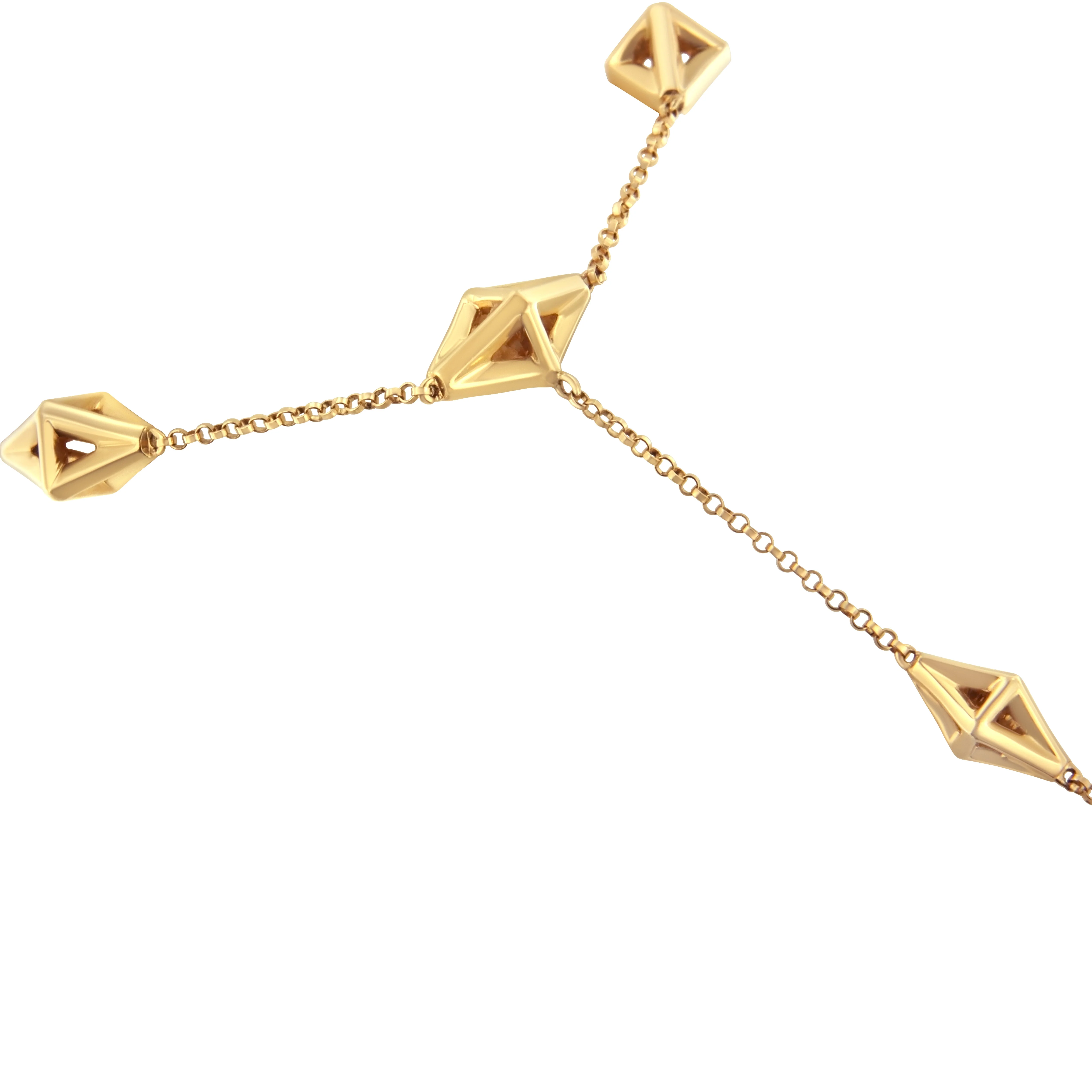 14K Yellow Gold 1/4 Cttw Diamond Ring and Bracelet Hand Chain (G-H Color, SI1-SI2 Clarity) - 7" - Image 8