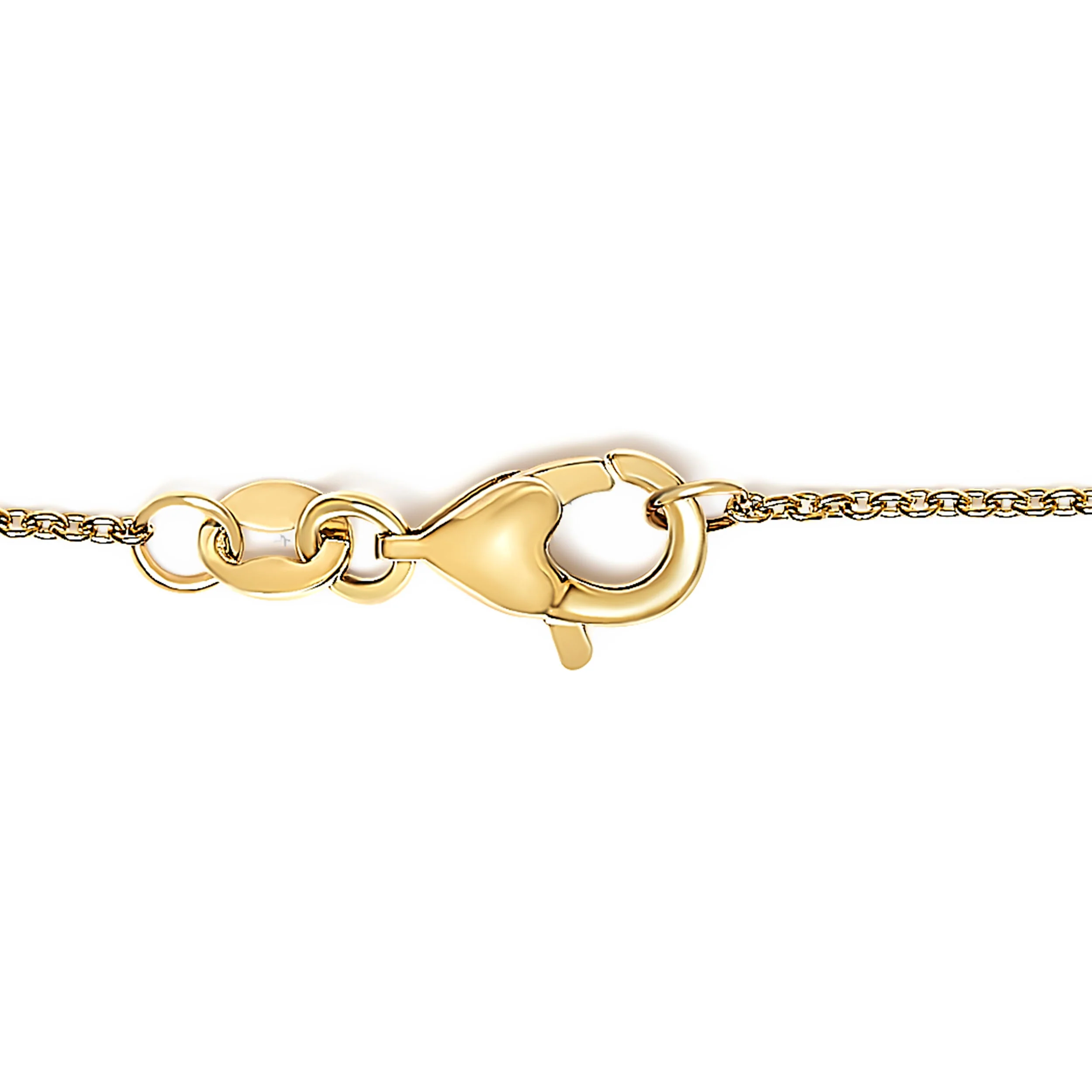 14K Yellow Gold Alternating Red Ruby and White Diamond Bezel Station Chain Bracelet (I-J Color, SI2-I1 Clarity) - 7.5" Inches - Image 2