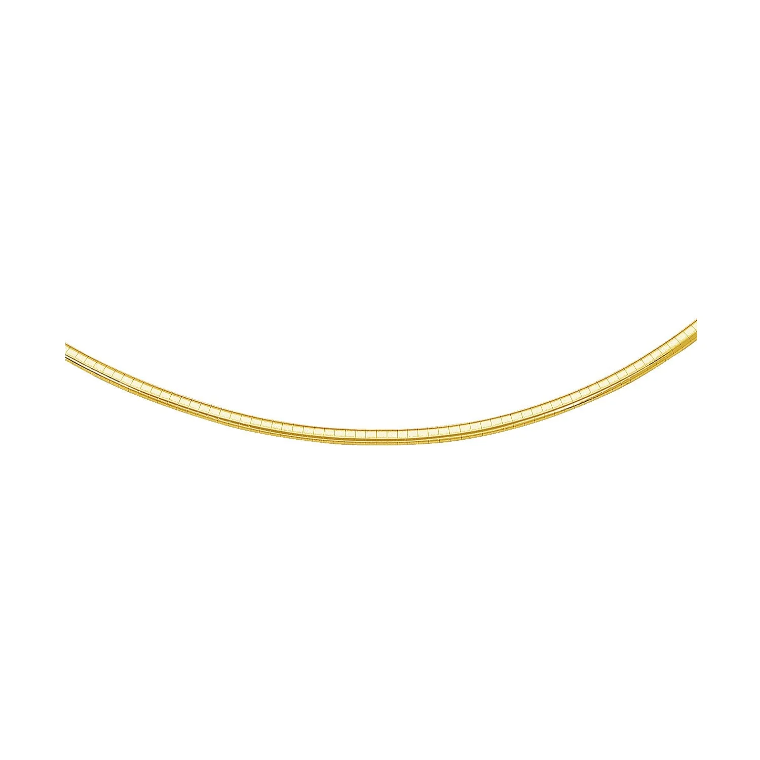 14k Yellow Gold Chain in a Classic Omega (3 mm) - Image 3