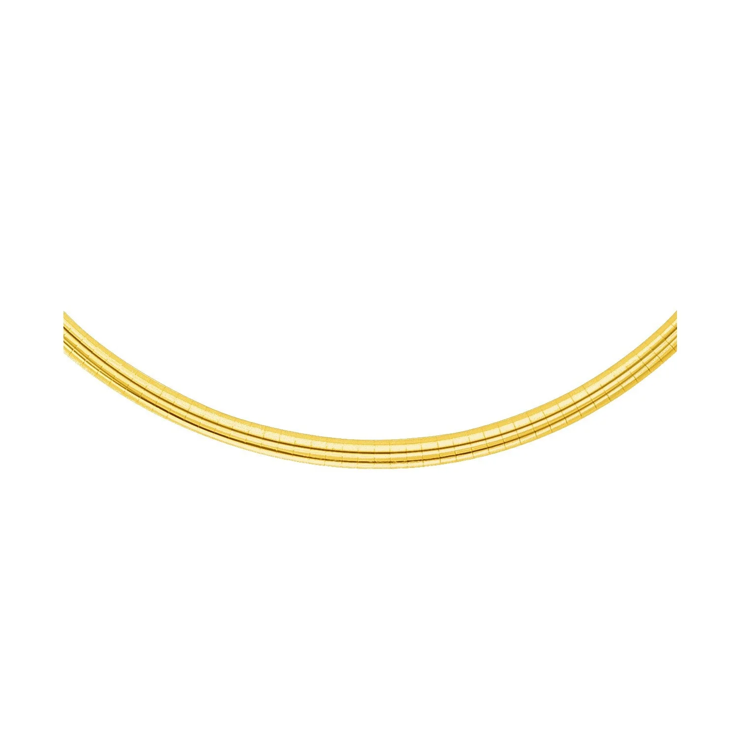 14k Yellow Gold Chain in a Classic Omega Design (4 mm) - Image 3