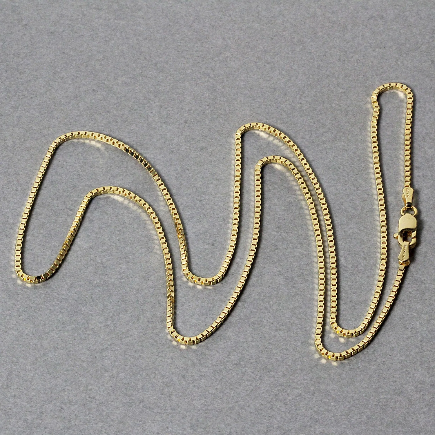 14k Yellow Gold Classic Box Chain 1.1mm - Image 11