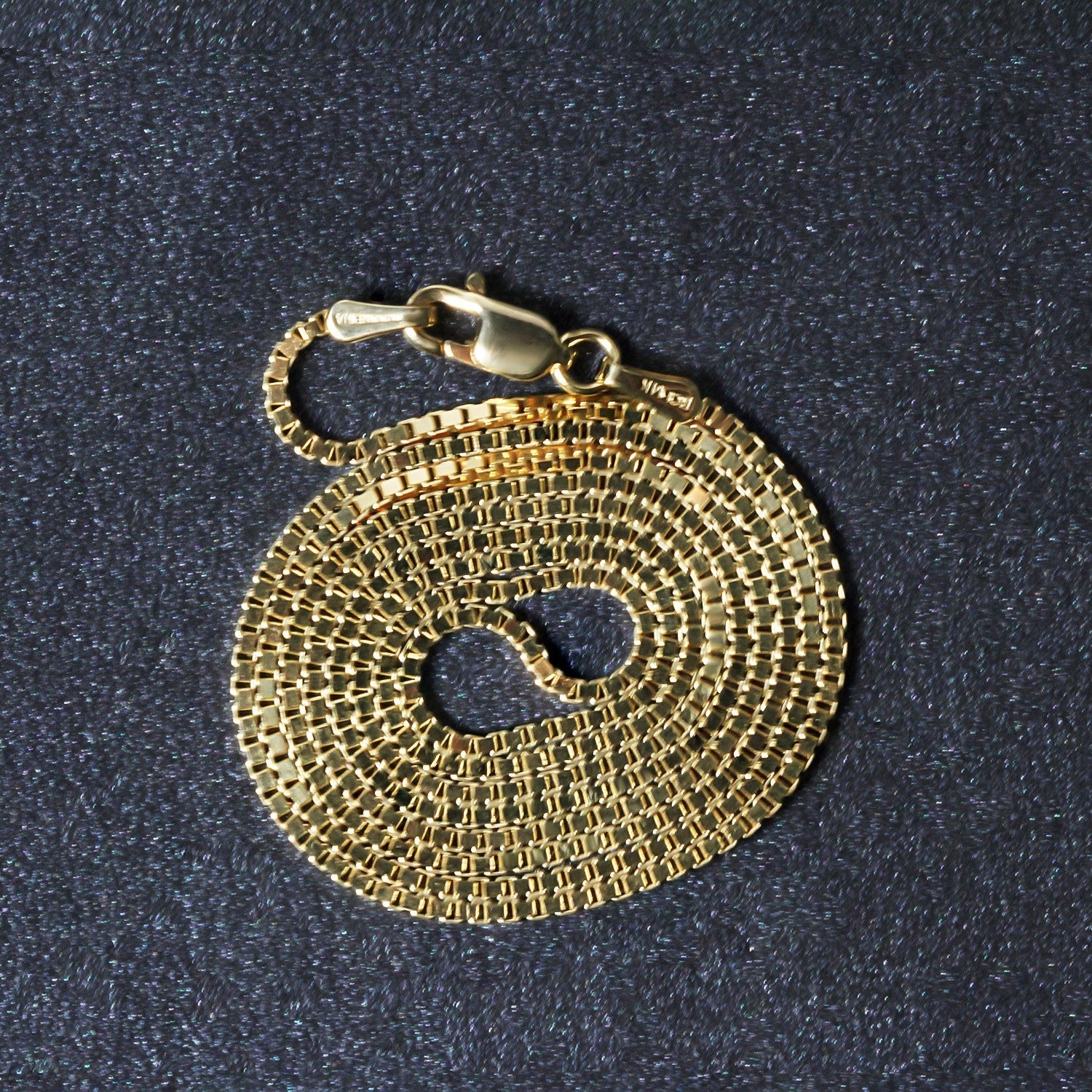 14k Yellow Gold Classic Box Chain 1.1mm - Image 12