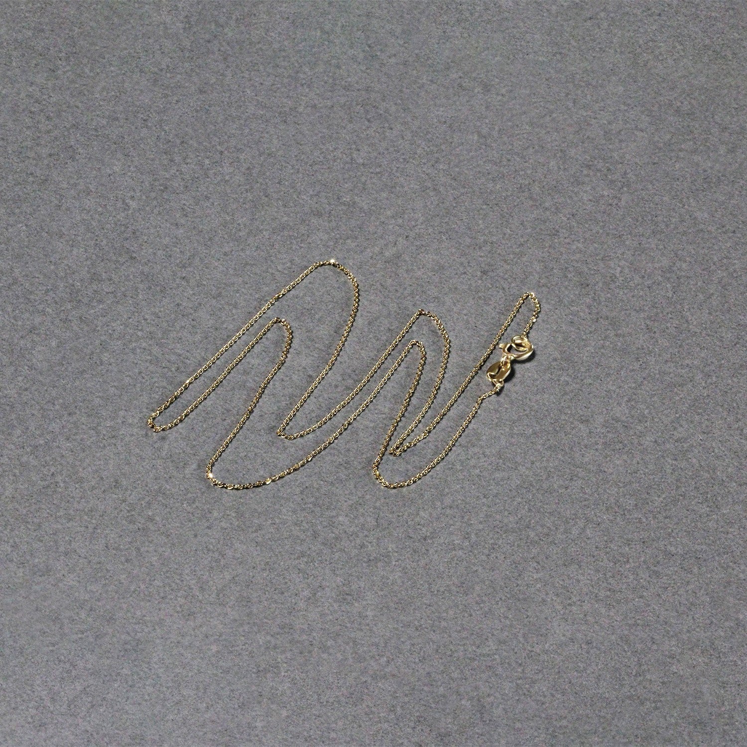 14k Yellow Gold Diamond Cut Cable Link Chain 0.7mm - Image 11