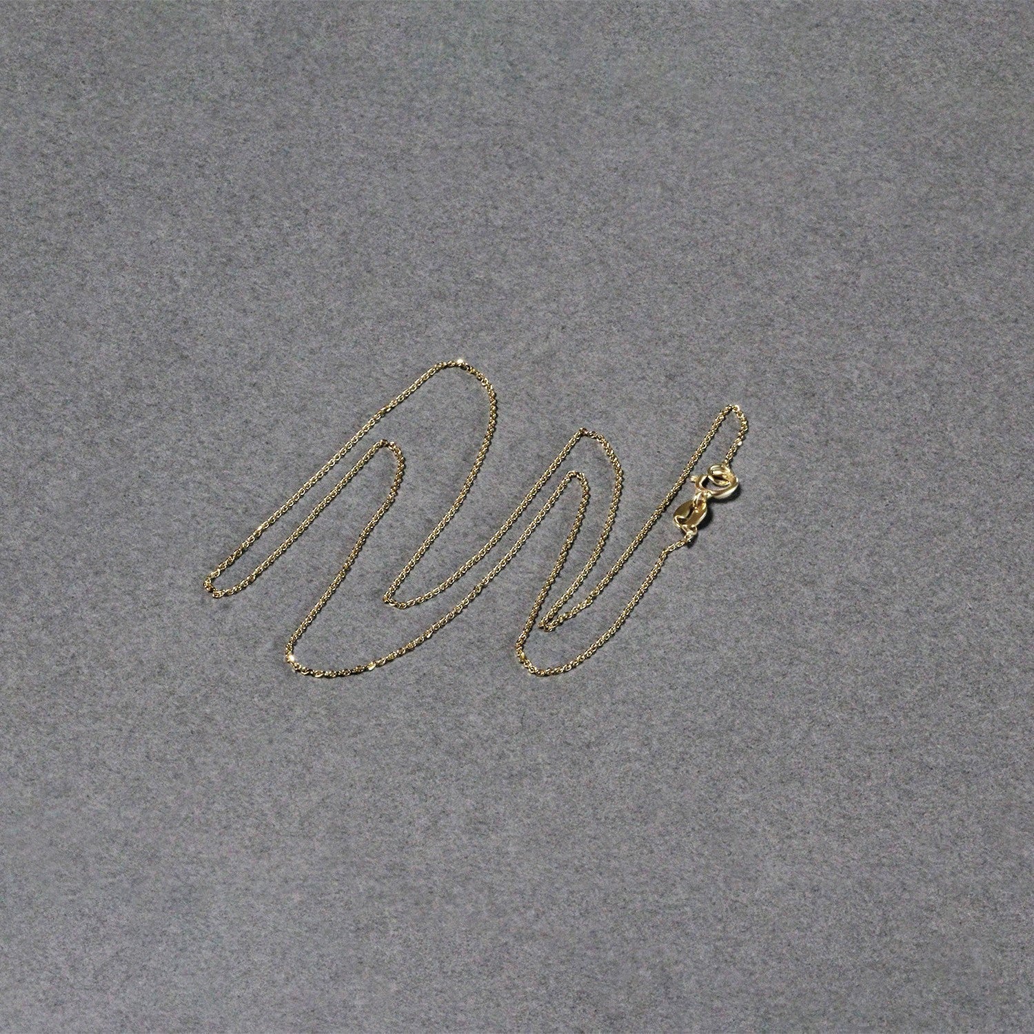 14k Yellow Gold Diamond Cut Cable Link Chain 0.7mm - Image 5