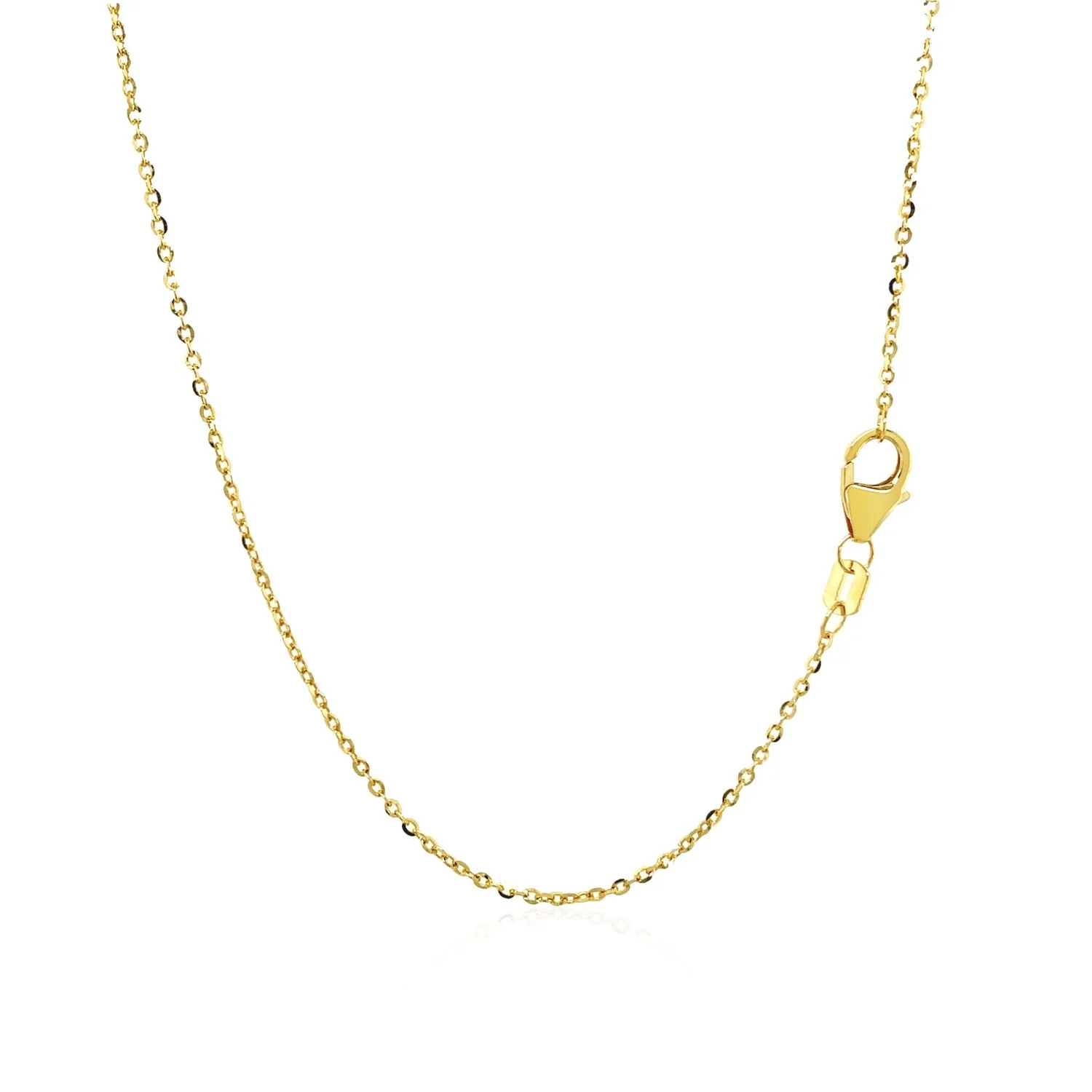 14k Yellow Gold Double-Strand Chain Necklace with Puff Moon and Star - Image 8
