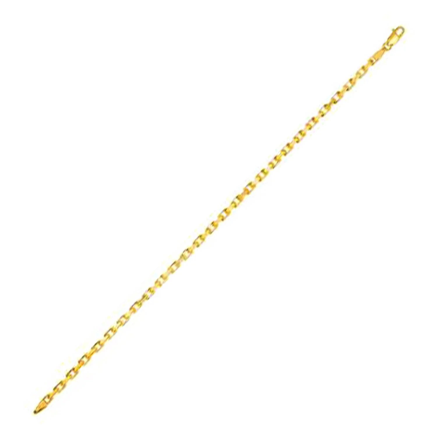14k Yellow Gold French Cable Chain Bracelet (2.50 mm) - Image 3