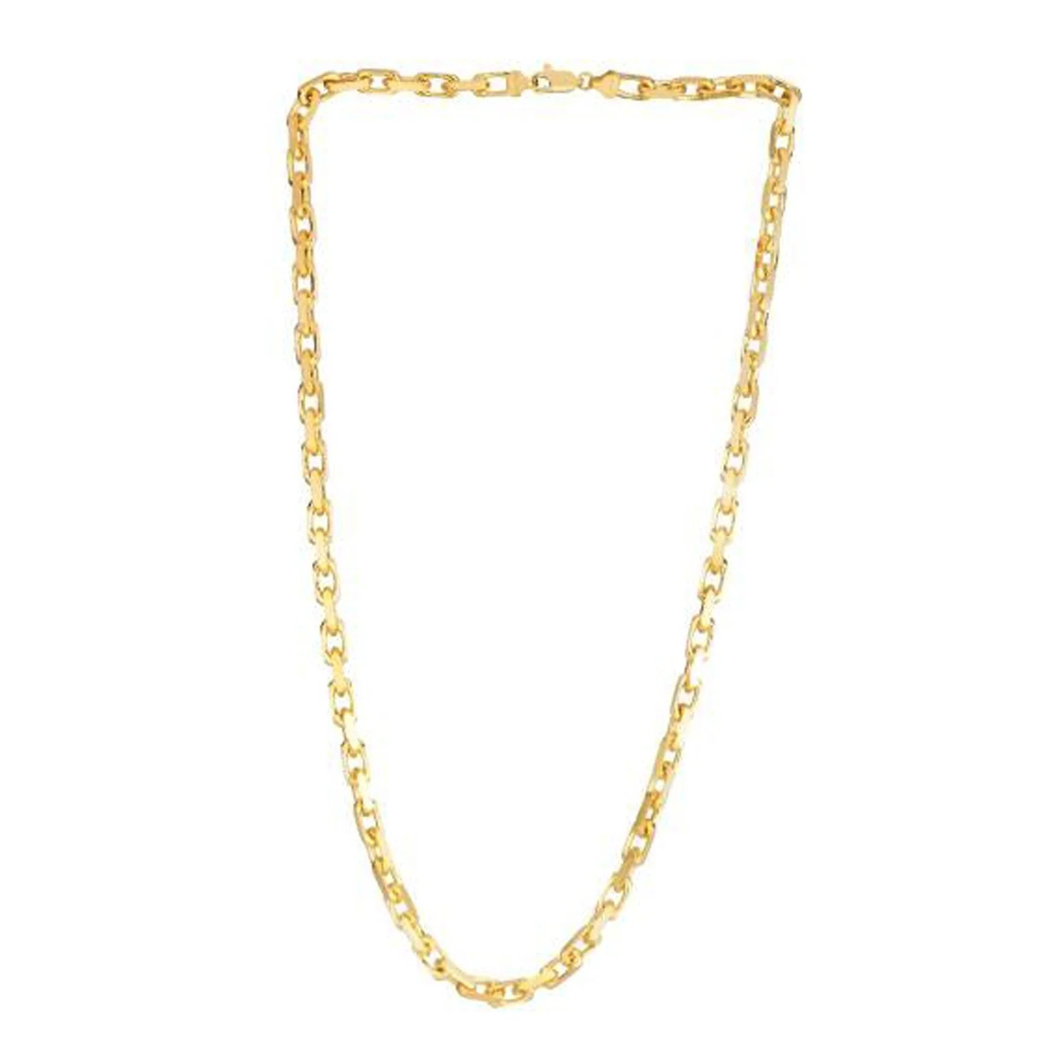 14k Yellow Gold French Cable Link Chain (4.80 mm) - Image 6