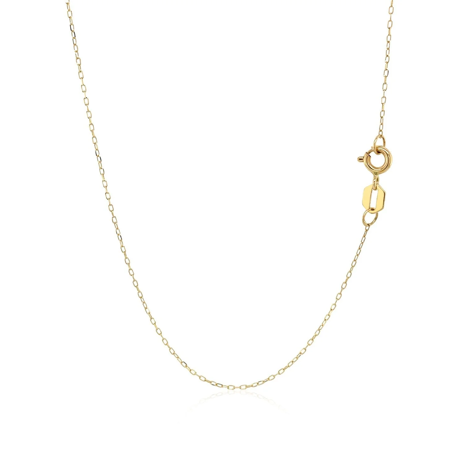 14K Yellow Gold Hand of Hamsa Necklace - Image 7