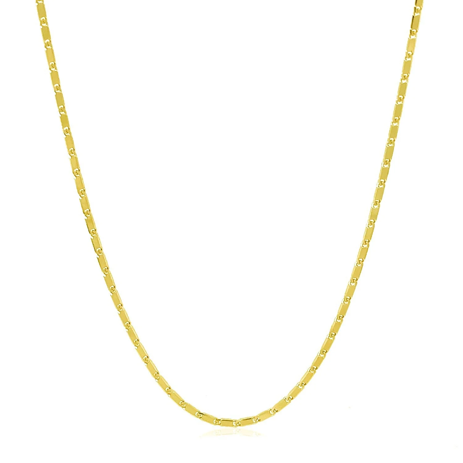 14k Yellow Gold Lumina Pendant Chain 1.0mm - Image 2