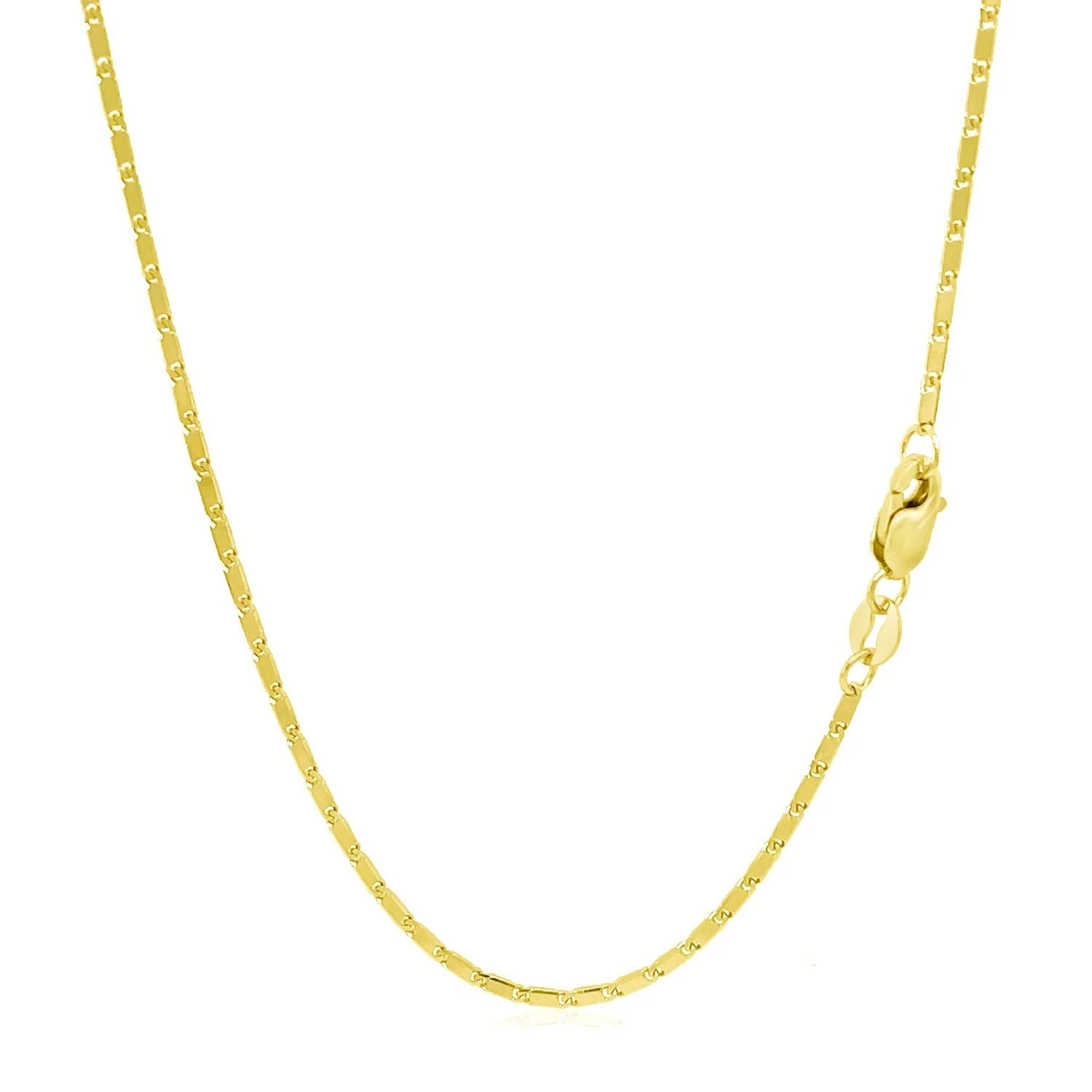 14k Yellow Gold Lumina Pendant Chain 1.0mm - Image 3
