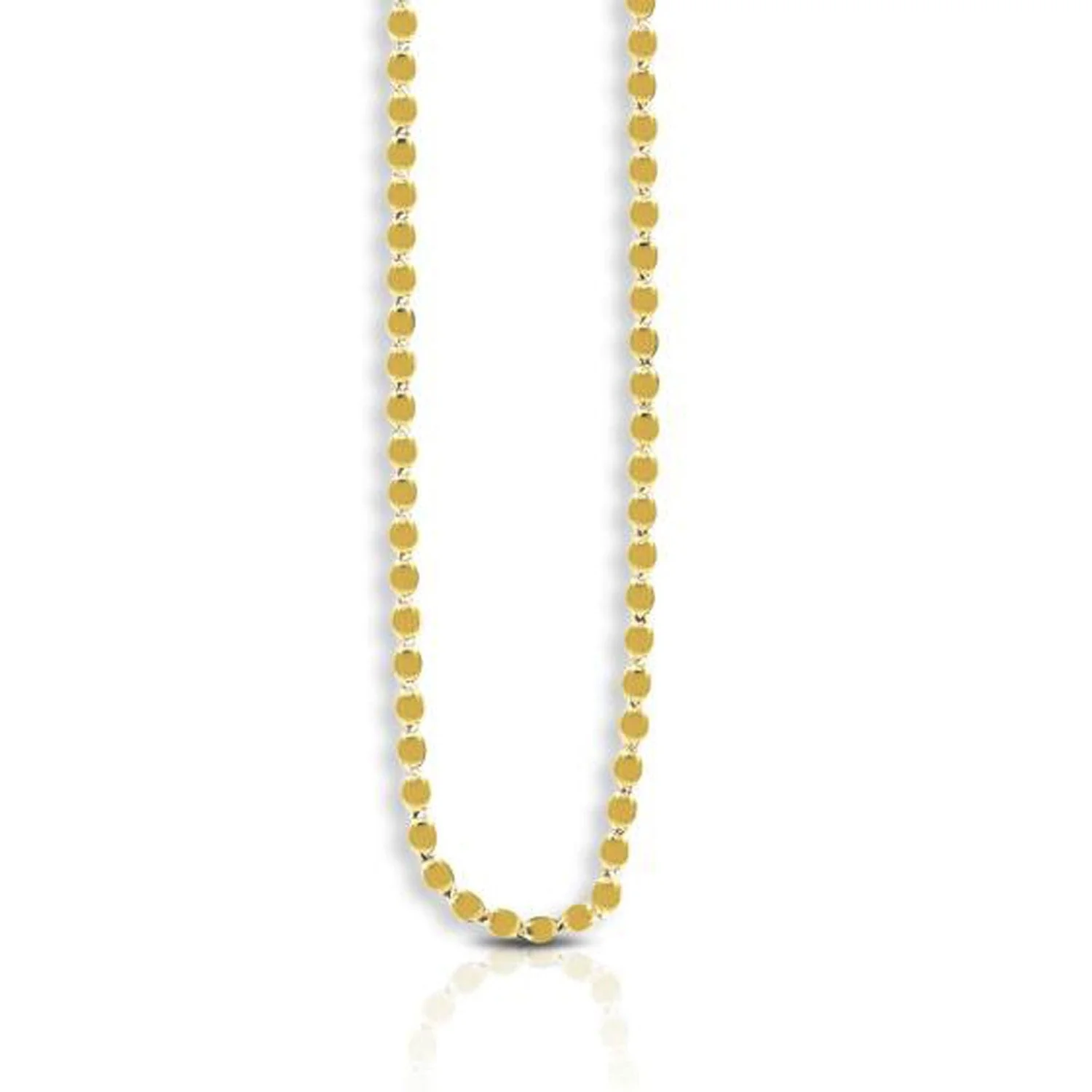 14k Yellow Gold Oval Mirror Chain (2.20 mm) - Image 2