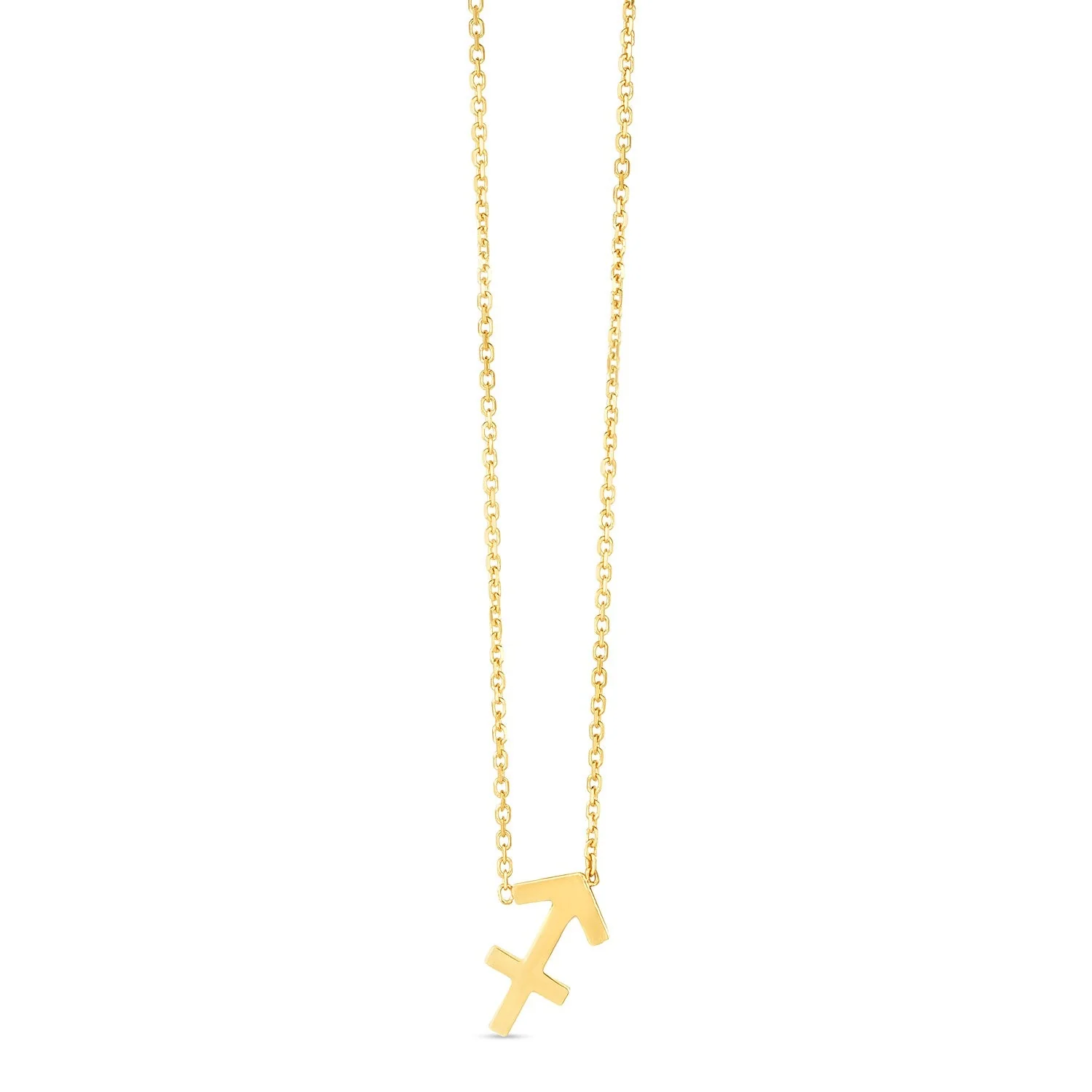 14K Yellow Gold Sagittarius Necklace - Image 3
