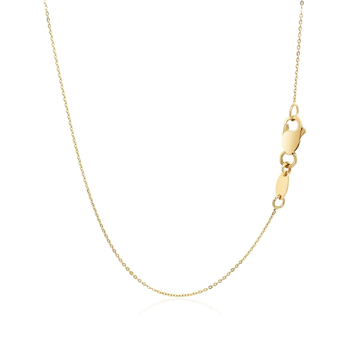 14k Yellow Gold Thin Textured Bar Necklace - Image 9