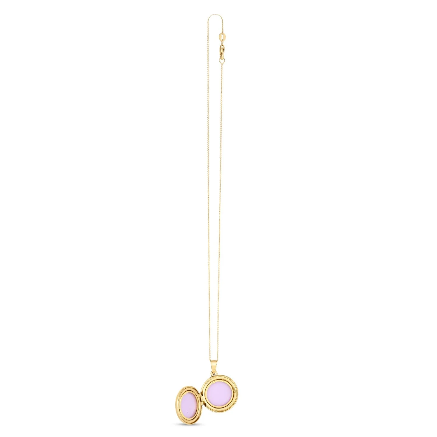 14k Yellow Gold Tree of Life Locket Necklace - Image 6
