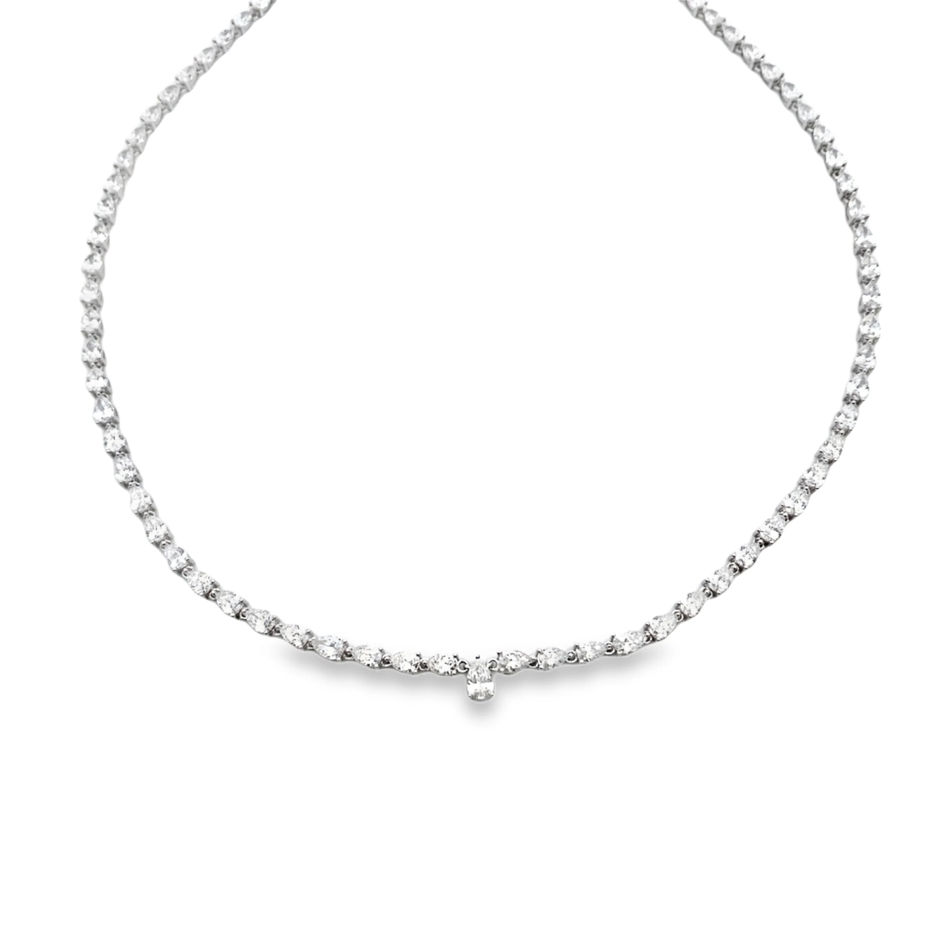 15.00ct Lab Grown Diamond Tennis 14KT White Gold - Image 3