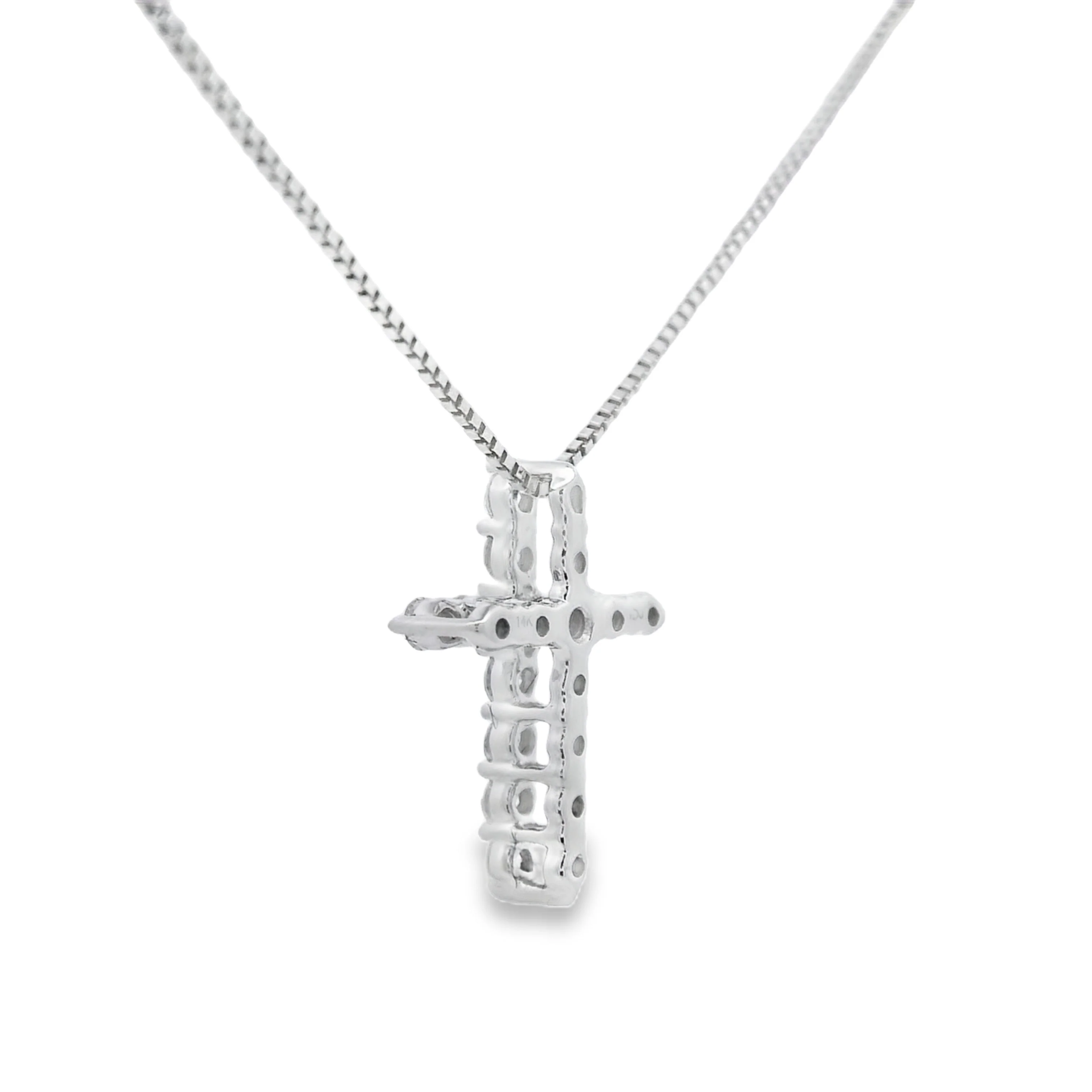 .15ct Diamond Cross Religious Pendant 14KT Yellow Gold - Image 2