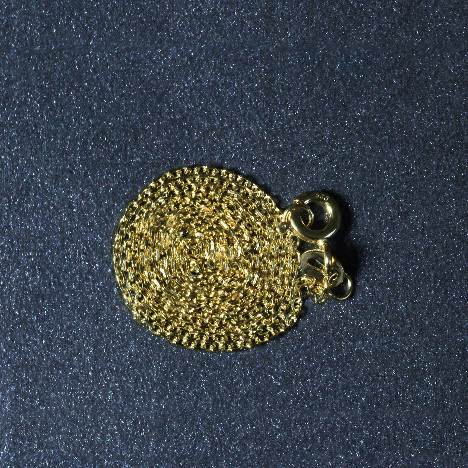 18k Yellow Gold Diamond Cut Cable Link Chain (1.10 mm) - Image 12