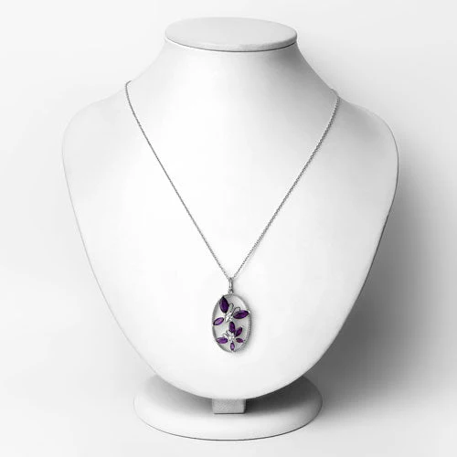 2.12 Carat Genuine Amethyst .925 Sterling Silver Pendant - Image 6