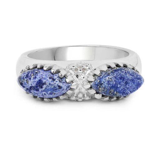 2.28 Carat Genuine Lapis Lazuli .925 Sterling Silver Ring - Image 8