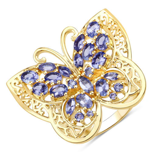 2.50 Carat Genuine Tanzanite .925 Sterling Silver Ring - Image 5