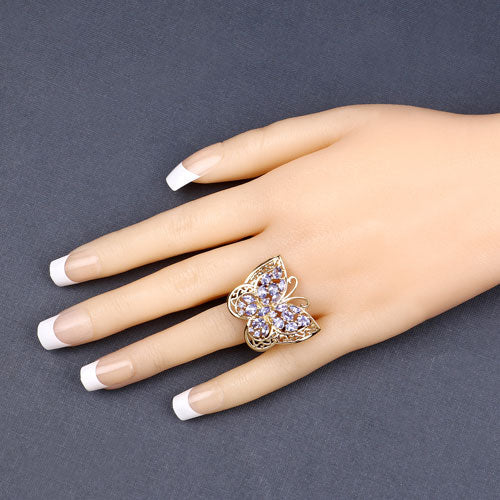 2.50 Carat Genuine Tanzanite .925 Sterling Silver Ring - Image 9