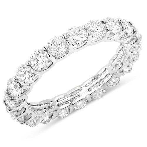 2.52 Carat Genuine Lab Grown Diamond 14K White Gold Ring - Image 3