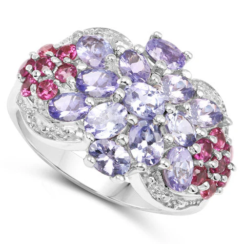 2.70 Carat Genuine Tanzanite .925 Sterling Silver Ring - Image 5