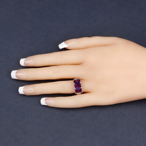 2.85 Carat Genuine Amethyst .925 Sterling Silver Ring - Image 14