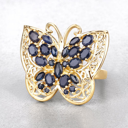 2.86 Carat Genuine Blue Sapphire .925 Sterling Silver Ring - Image 8