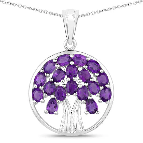 2.94 Carat Genuine Amethyst .925 Sterling Silver Pendant - Image 5