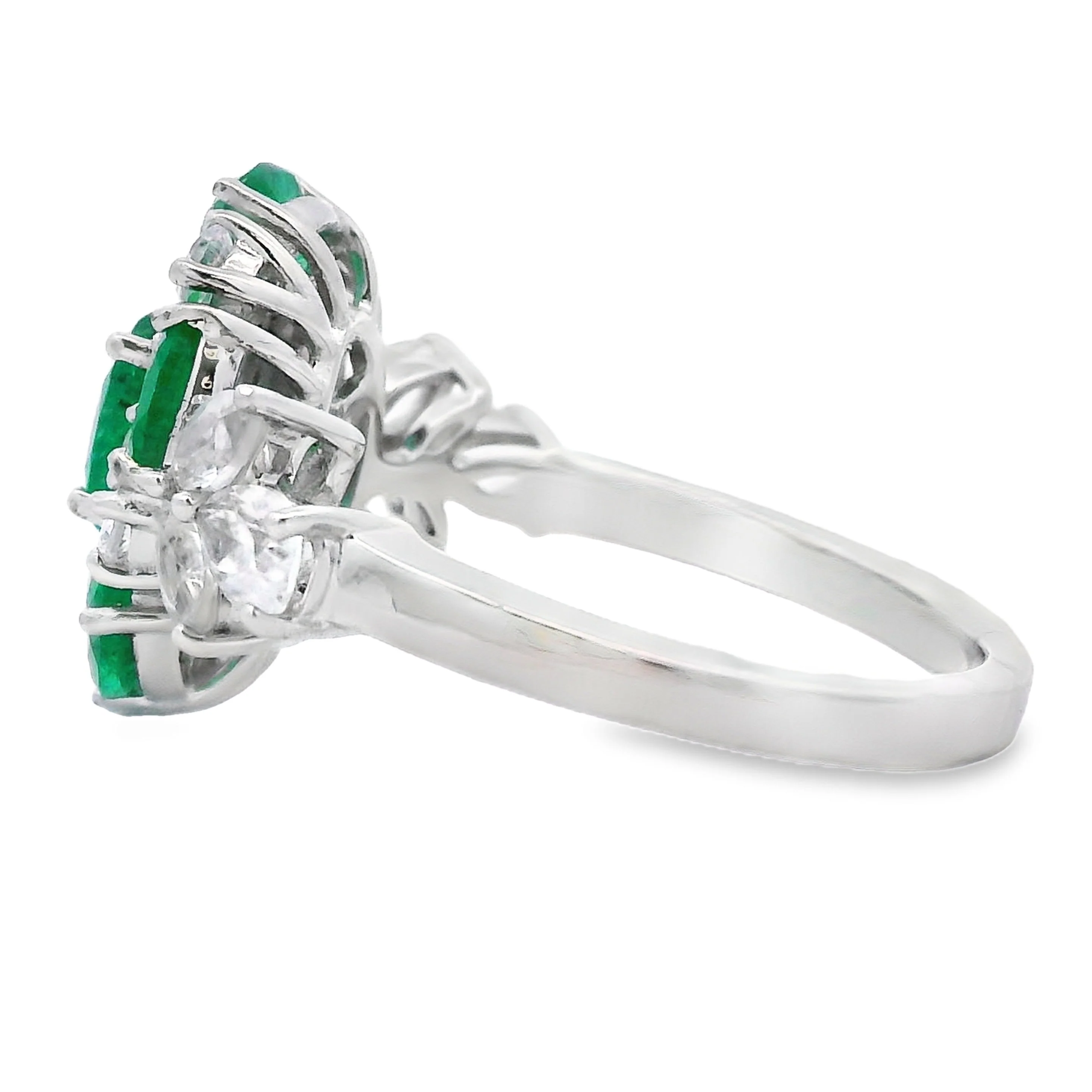 2.98ct Emerald Zircon Ring Sterling Silver - Image 2