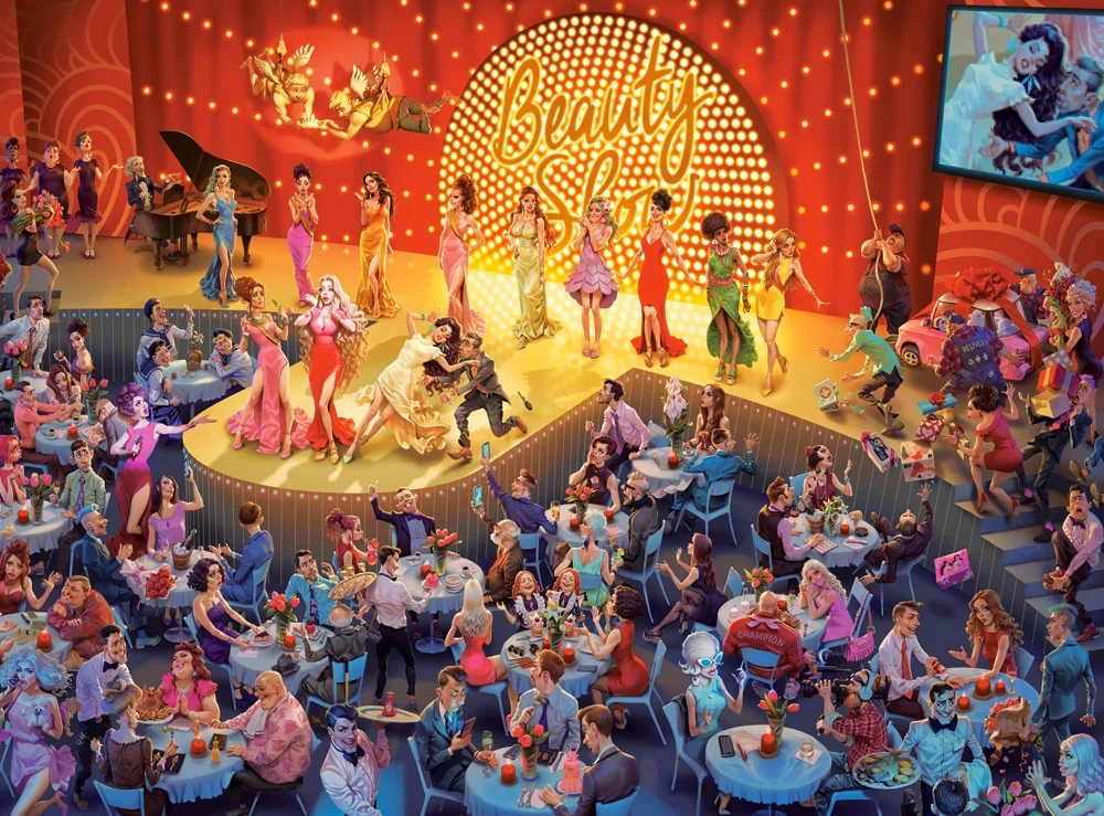 2000 Piece Jigsaw Puzzle, Beauty Show, Art Collection, Glamorous Theater & Dance Performance, Adult Puzzle, Castorland C-200894-2 - Image 2