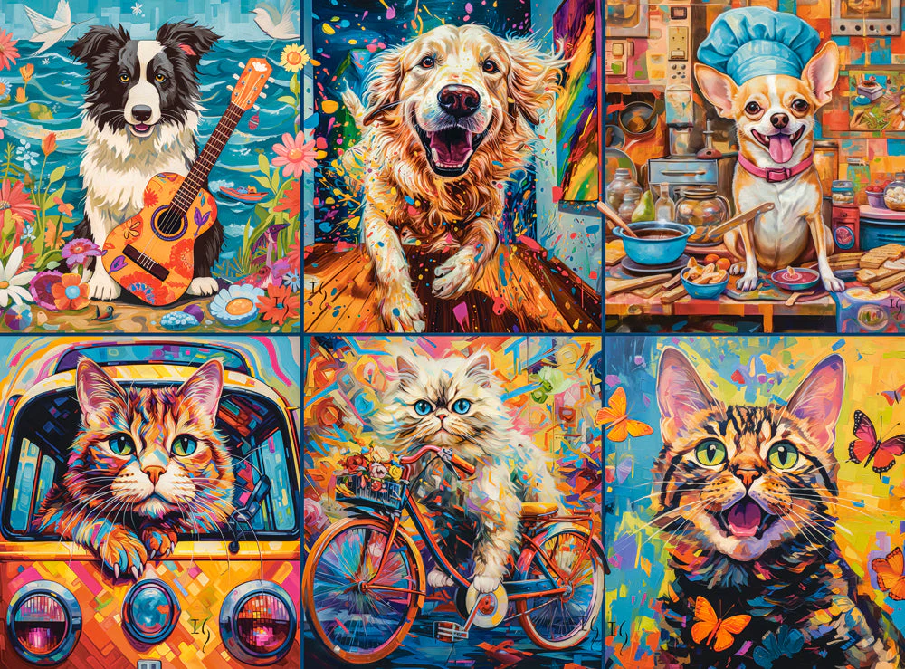 2000 Piece Jigsaw Puzzle, Choose Your Pet, Animal Jigsaw, Dog collage, Adult Puzzle, Castorland C-200948-2 - Image 2