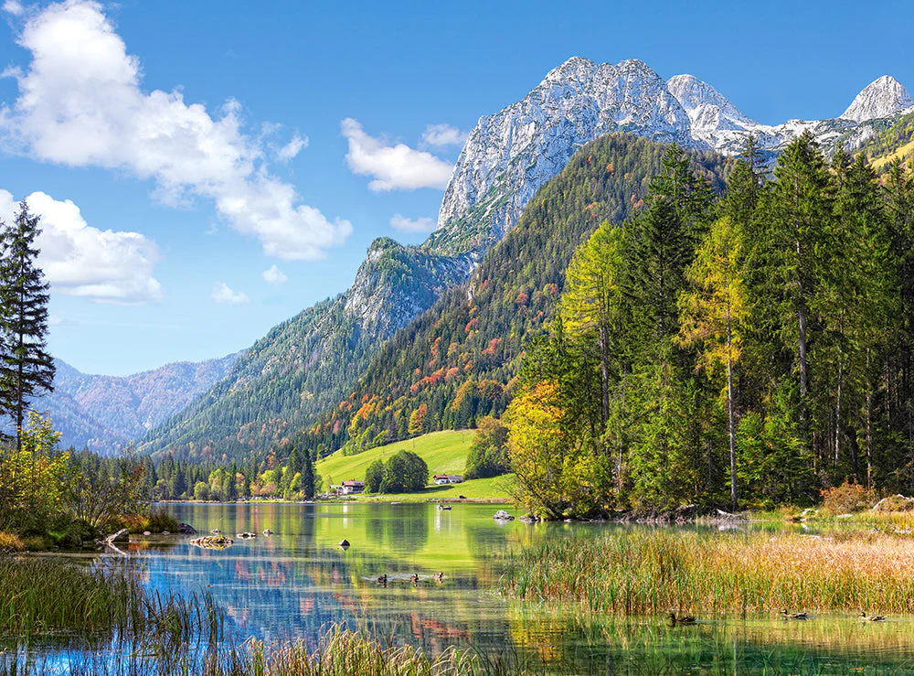 2000 Piece Jigsaw Puzzles, Mountain Refuge in the Alps, Germany, Idyllic Landscape, Tyrolean Alps, Adult Puzzles, Castorland C-200832-2 - Image 2