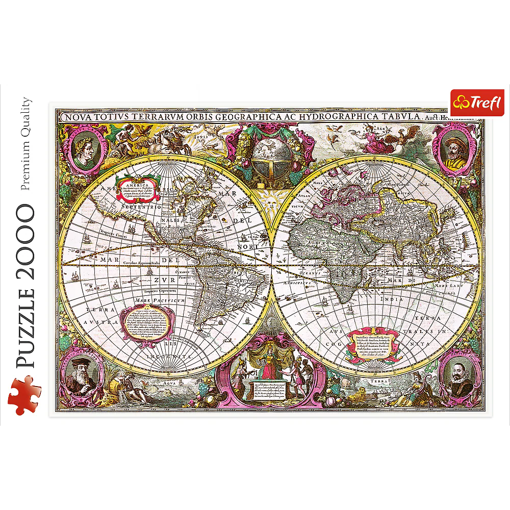 2000 Piece Jigsaw Puzzles, New Land Puzzle, Earth Puzzle, Historical Puzzle, Old World Puzzle, Adult Puzzles, Trefl 27095 - Image 3