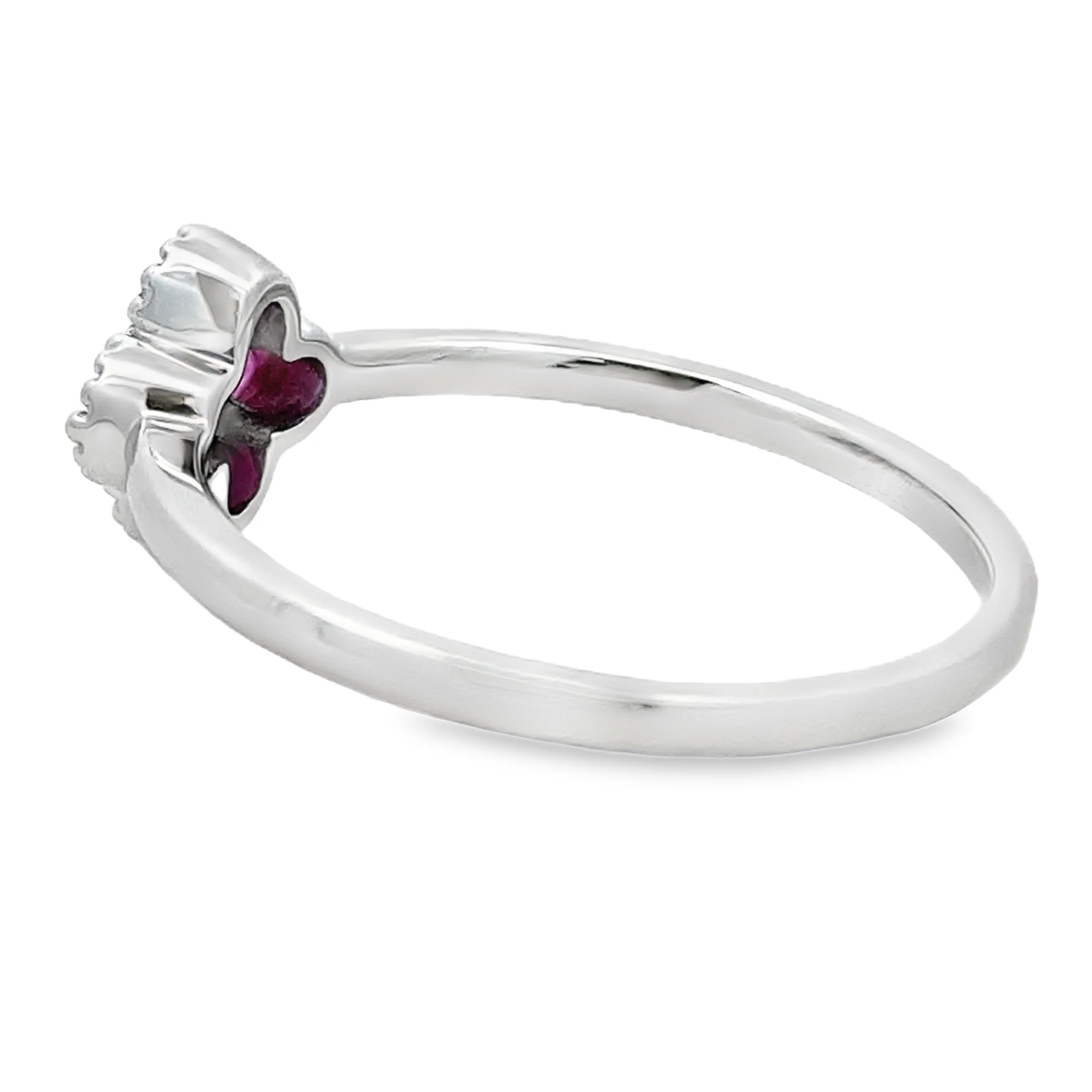 .20ct Ruby Diamond Ring 10KT White Gold - Image 2
